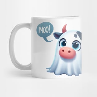 Cute Cow Ghost Mug
